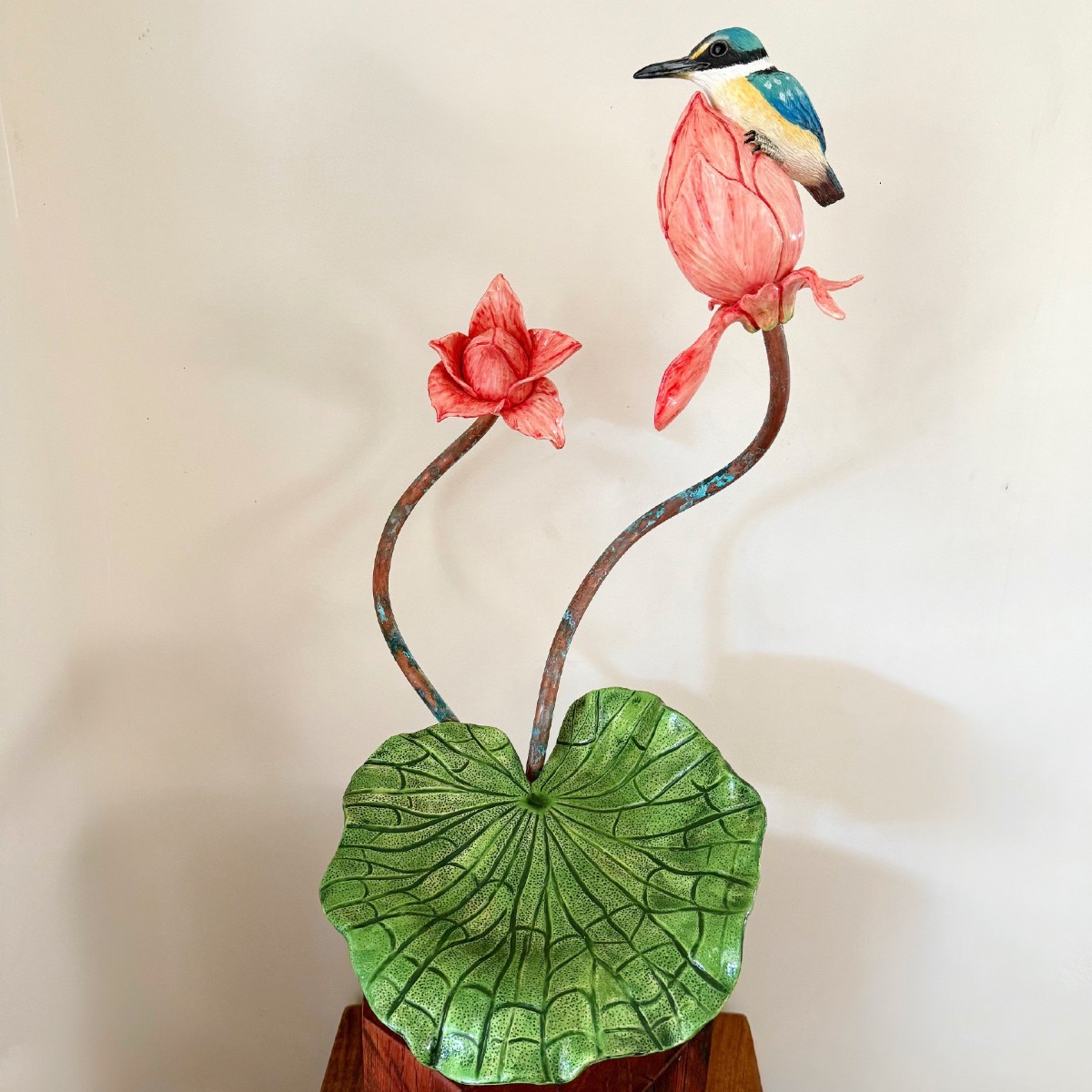 Image Nunes: Gagudju Wet Season 2025. Ceramic and mixed media 86x50x50cm