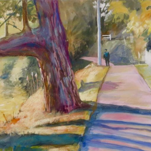 Artwork by Stuart Whitelaw titled Morning walk 2.