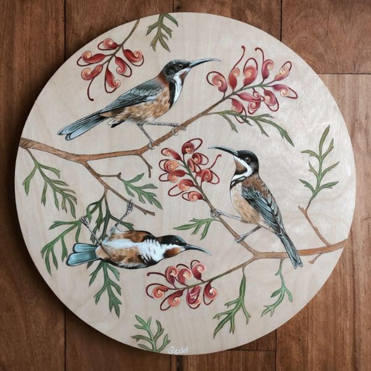 Image Nunes - Honeydays 2020. Oil on board 50x50cm