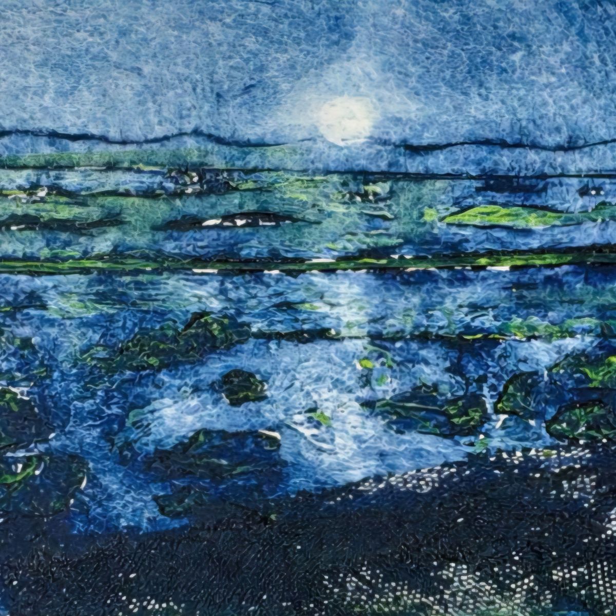 Image MandyNott_Moonlit Ocean_collograph _147mmx105mm