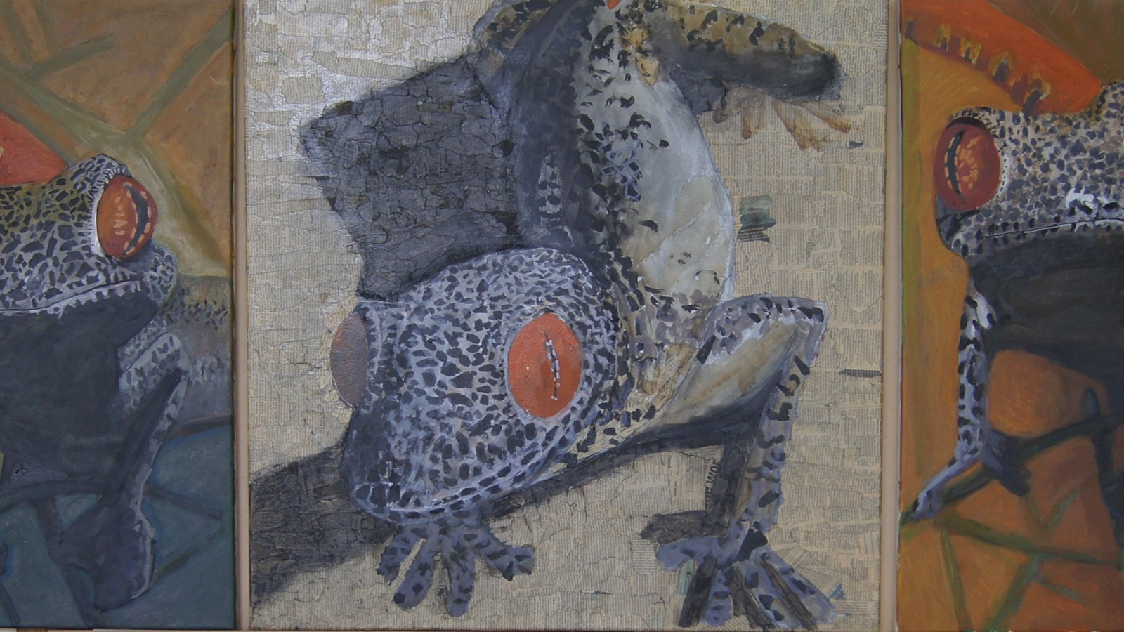 Image Artwork by David Whitfield titled Gecko. 