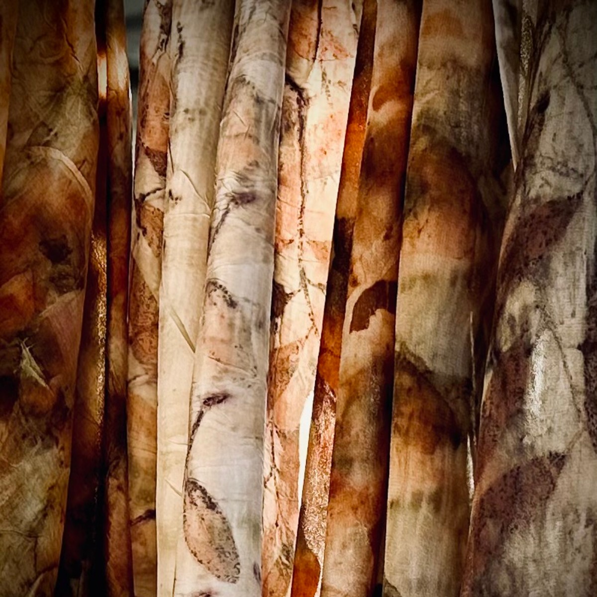 Image Botanical printed fabrics.