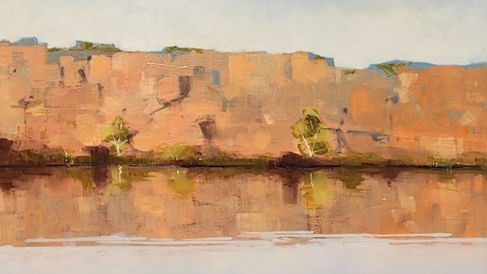 Artwork by David Ramsland titled Murray River near Mannum banner image