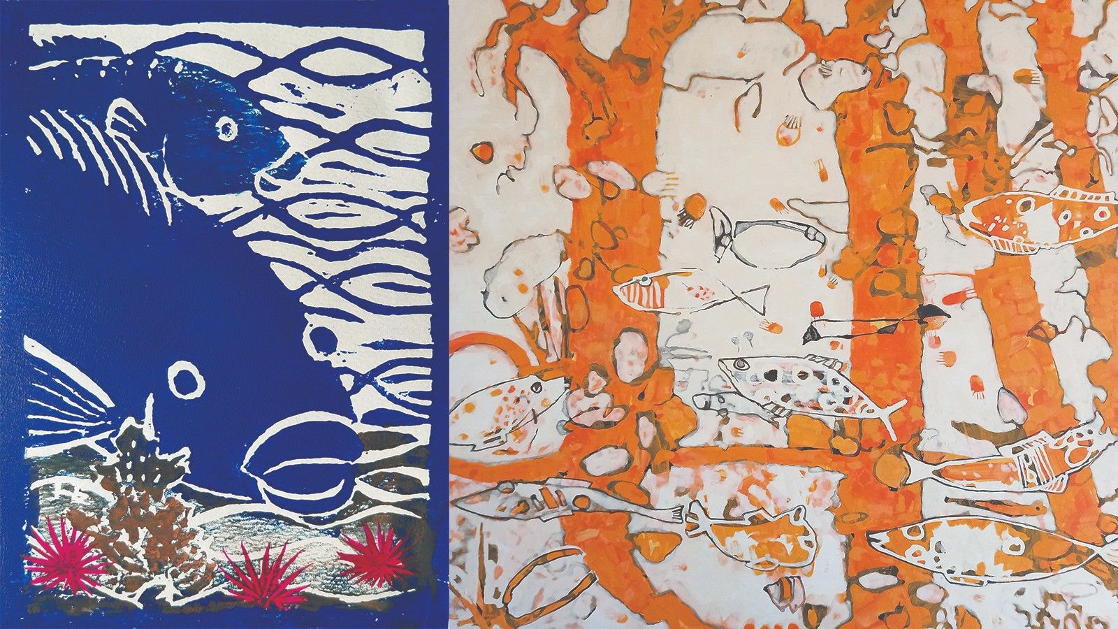 Combined artworks title Urchin Eater and Rising Tide. banner image