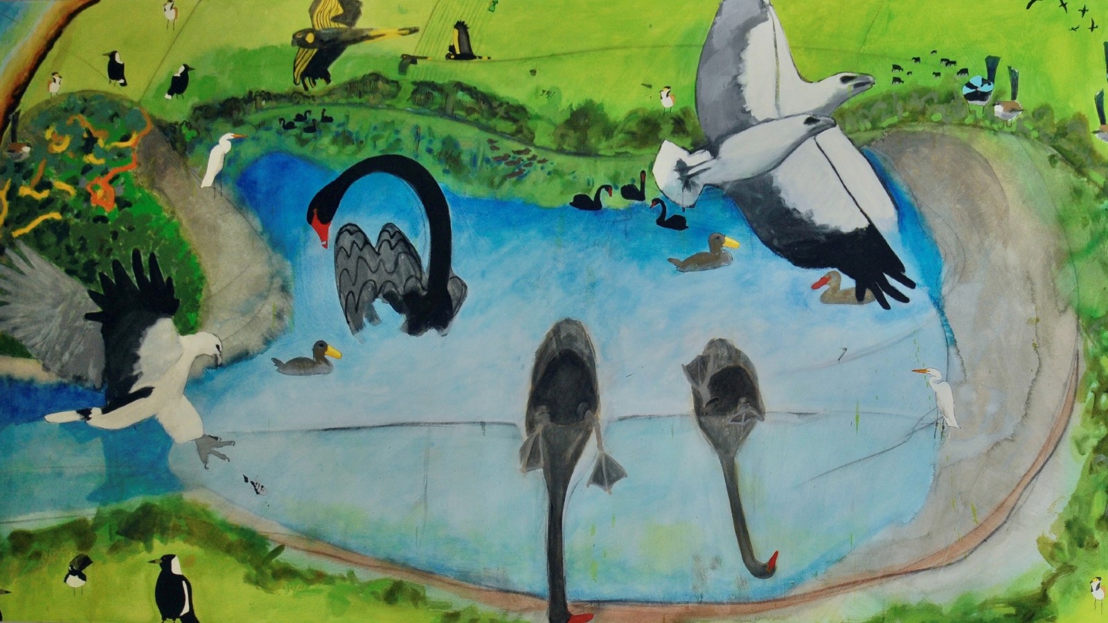 Image Artwork by David Whitfield titled Little Lake Tilba.