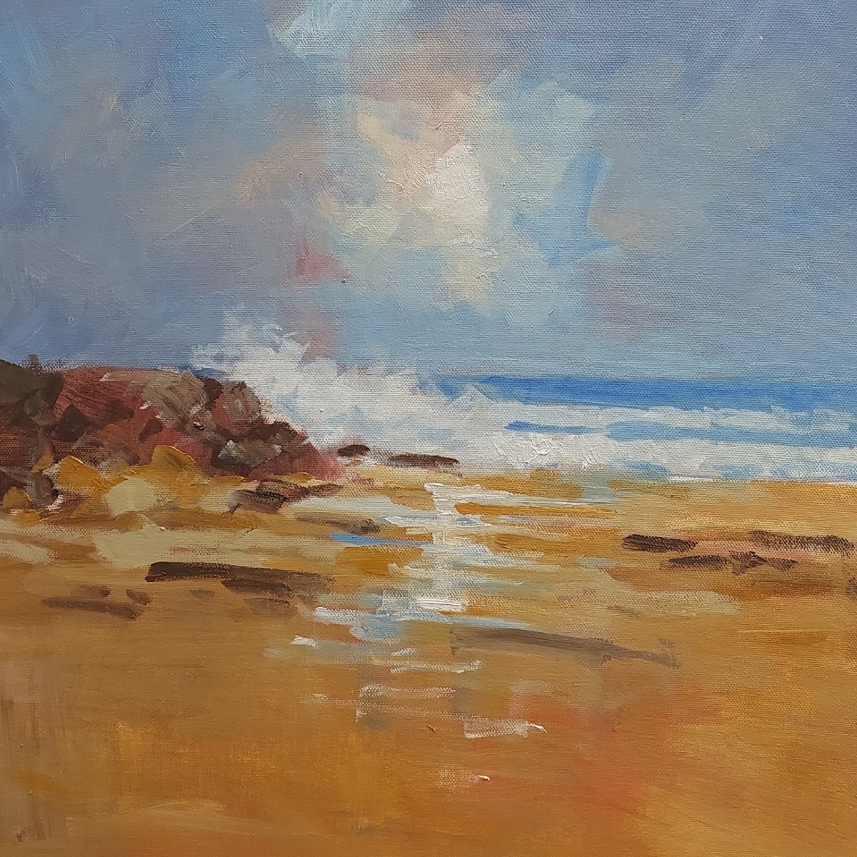 Image Artwork by Dave Ramsland titled Breaking wave. 