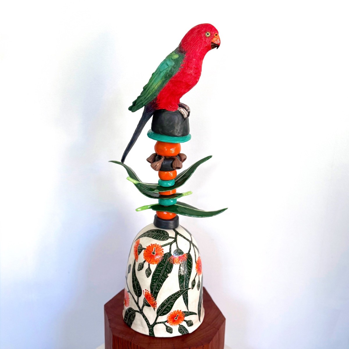 Image Nunes: A Royal Visit 2025. Ceramic and mixed media 78x32x32cm