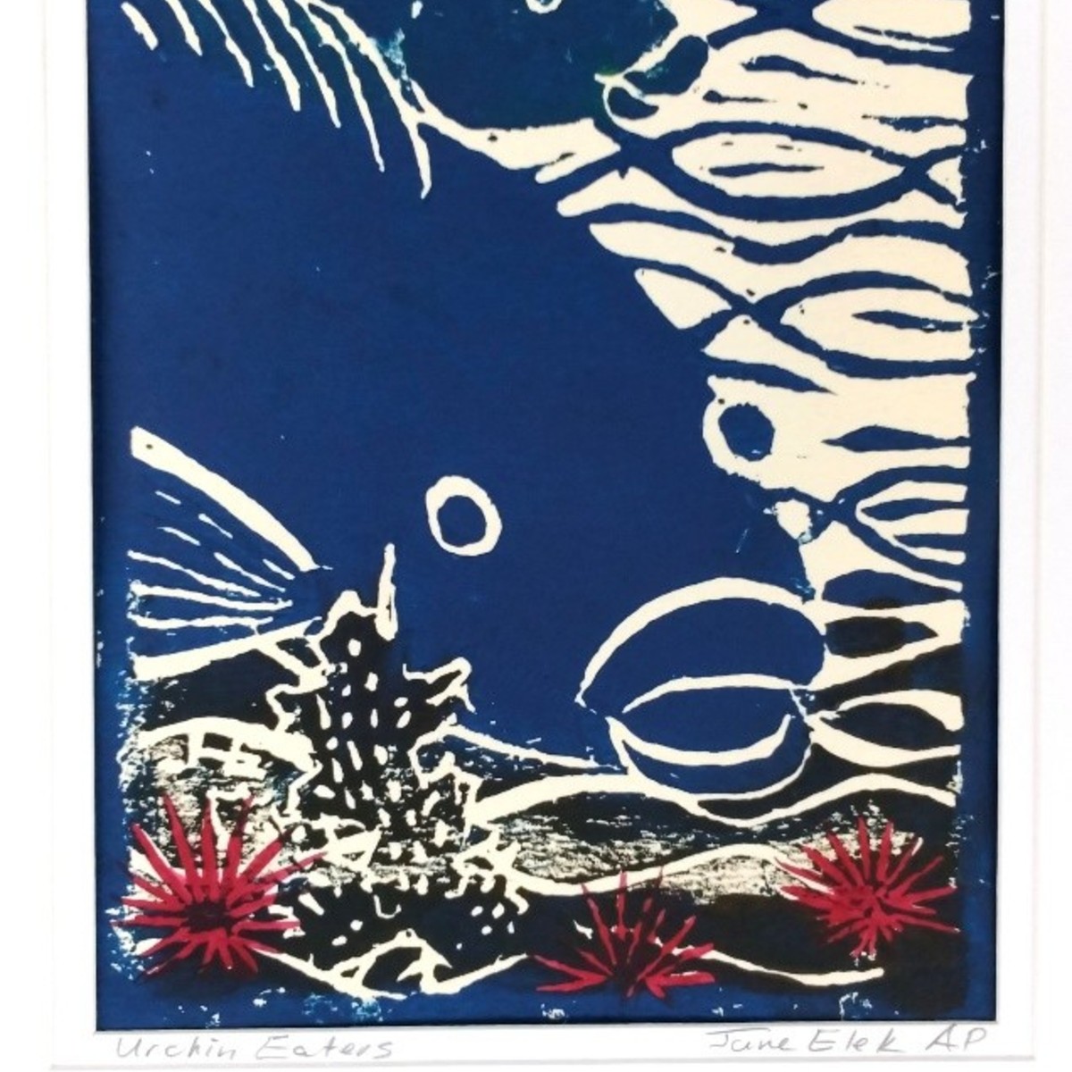 Image Artwork by Jane Elek titled The urchin eaters.