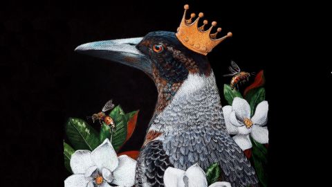 Artwork by Kath Unsworth titled Harmony in Bloom.