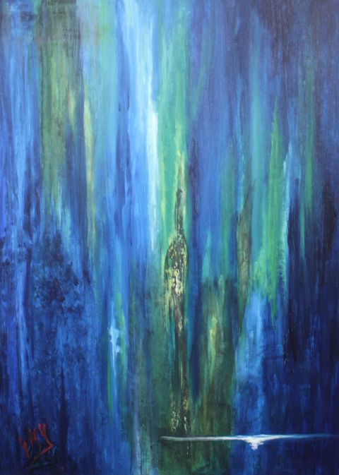 Deep Waters, Oil artwork by Shirley Goodhew